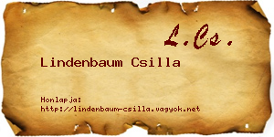 Lindenbaum Csilla névjegykártya